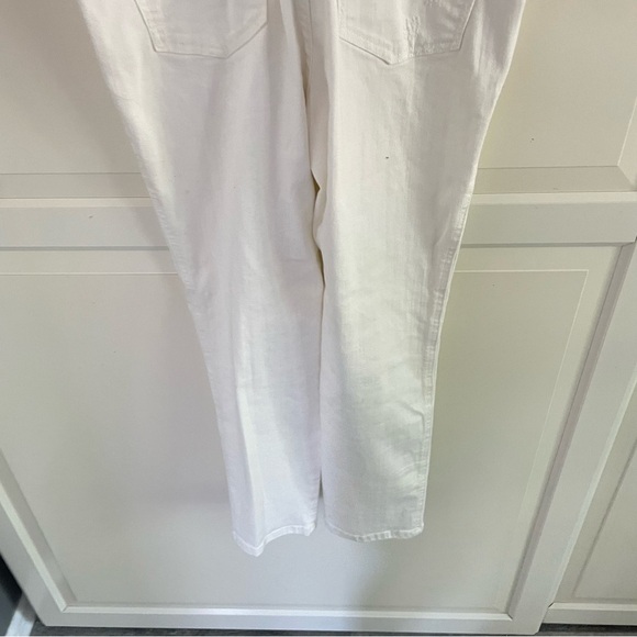 Anthropologie Pilcro & The Letterpress White Denim Overalls Size 27 26732 - Picture 10 of 16